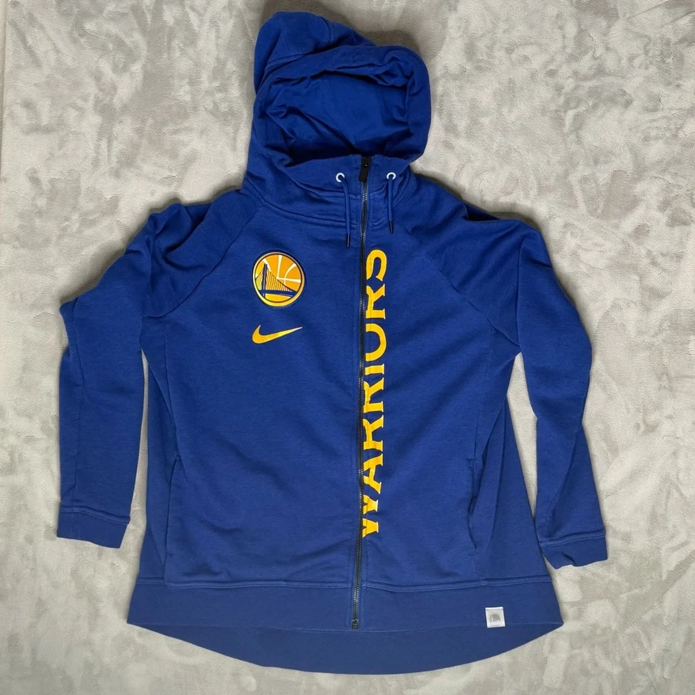 Golden‎ State Warriors Women's Medium Blue Nike Modern Cape Full Zip Hoodie NBA
